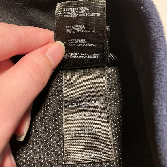 The North Face Blue and Black Suede Fleece Jacket - Picture 6 of 9